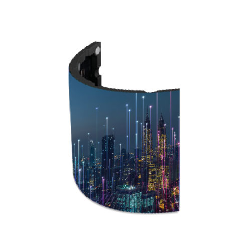 Indoor flexible P2 LED display soft module
