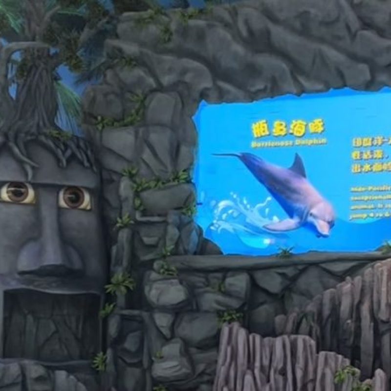 南行LED显示屏应用在大连海底世界案例