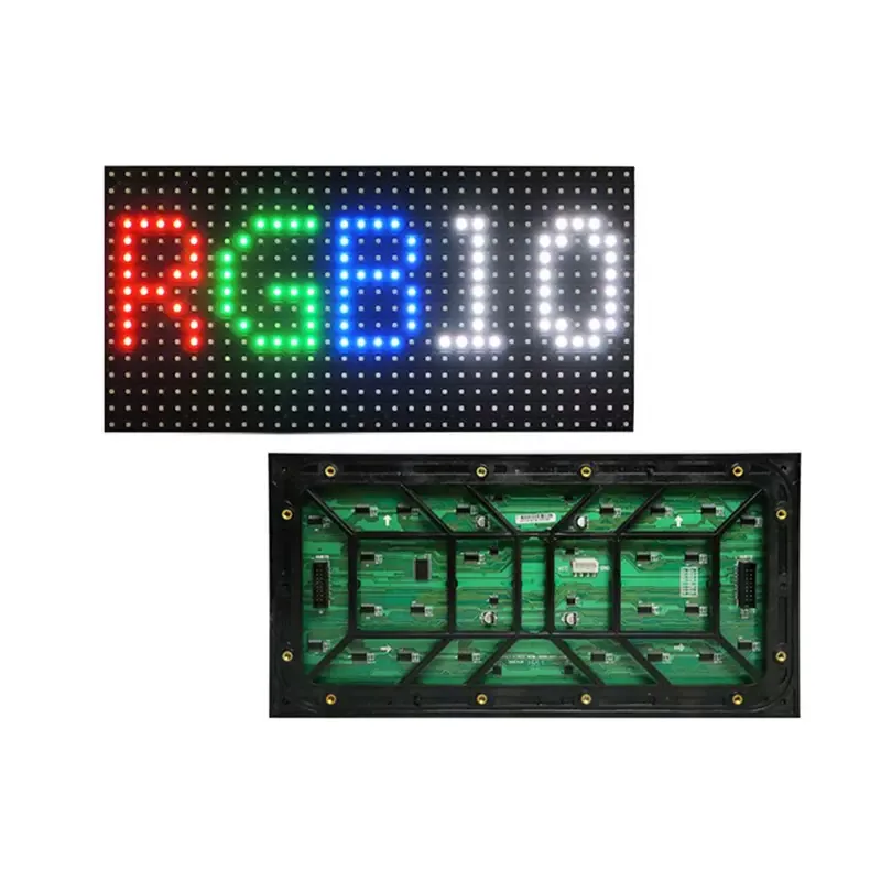 Southbound indoor (outside) single and two-color LED display P10