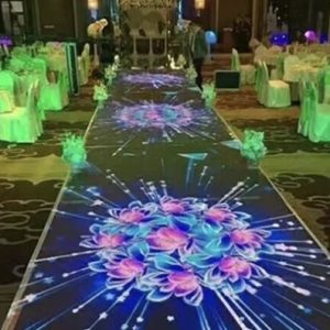 LED 舞台地砖屏倾情打造梦幻婚礼堂