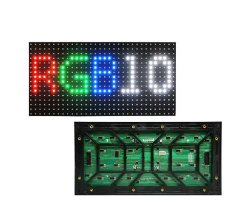 Southbound indoor (outside) single and two-color LED display P10